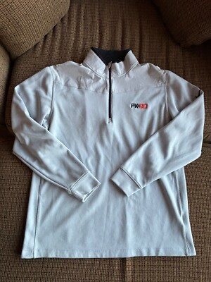 Nike Golf Mens Dri Fit PK 80 Knight Basketball Tourn Jacket Oregon Gray Lg - EUC