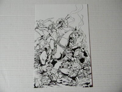 1 KILLING RED SONJA #1 1:15 BLACK & WHITE VIRGIN VARIANT Dynamite 2020 + BONUS!