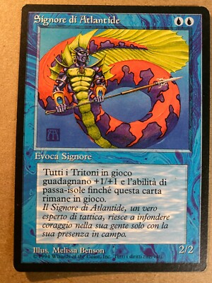 MTG 1x ITALIAN FBB Lord of Atlantis Revised OLD SCHOOL Magic the