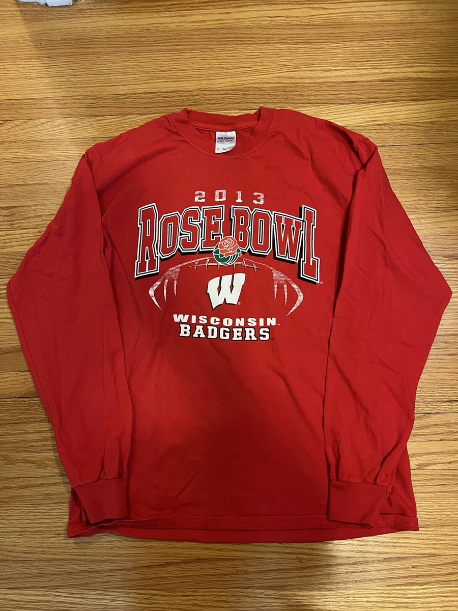 2013 Wisconsin Badgers Rose Bowl Long Sleeve Red Long Sleeve Shirt