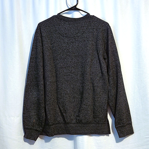 On the Byas Women's Medium Sweatshirt with Front Pocket Floral Design Gray Blue - Picture 2 of 15