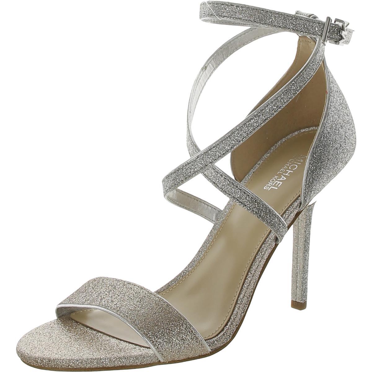 MICHAEL Michael Kors / женские туфли Astrid на серебристом каблуке 8 средних размеров (B,M) BHFO 1204