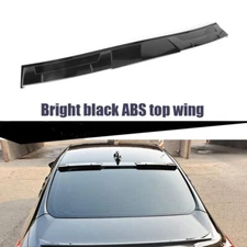 Black Rear Window Windshield Roof Visor Spoiler Wing Trim For 18-21 Honda Accord