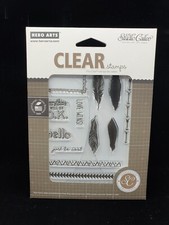 Studio Calico "Frame & Feathers" Clear Stamp Set