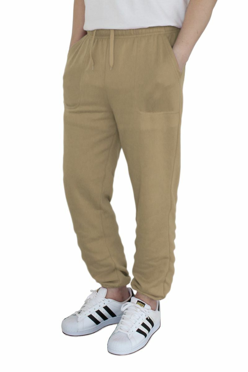 Victorious Men's Casual Stretch Jogger Pants – Wheat Color, 3X-Large, Elastic Waist & Cuffs, 97% Cotton 3% Spandex