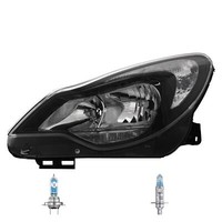 Scheinwerfer Links H7/H1 Schwarz FüR Opel Corsa D Inklusive Lampen Bj.Ab: 11