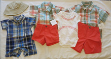 Childrens Place Carters Baby Toddler One Piece Hat Shirt Shorts Sets Lot of 7