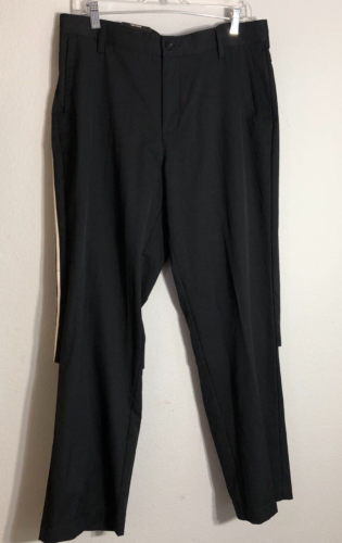 NUEVOS Pantalones de Golf para Hombre Adidas Climacool Talla 34 X 30 Negros con Pierna Ventilada Blanca - Imagen 1 de 16
