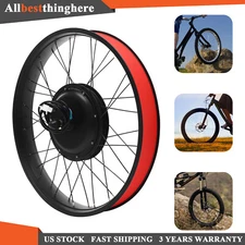 26" 48V E-Bike Conversion Kit Fat Front Wheel Electric Bicycle Hub Motor Kit 1kW