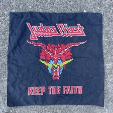 Vintage 1980s Judas Priest Keep The Faith 1984 Bandana Promo Rock Concert Metal