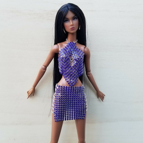 PICK YOUR COLOR Metal Mesh SKIRT ONLY Fashion Royalty NuFace Integrity Toys Doll - Picture 5 of 10