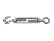 Galvanised Turnbuckle Screw Straining Tensioner M10 DIN 1480 Eye - Hook