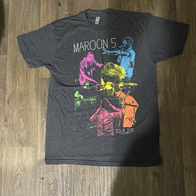 Maroon 5 ''Tour 2015'' T-Shirt Double-Sided Men's Large by American Apparel