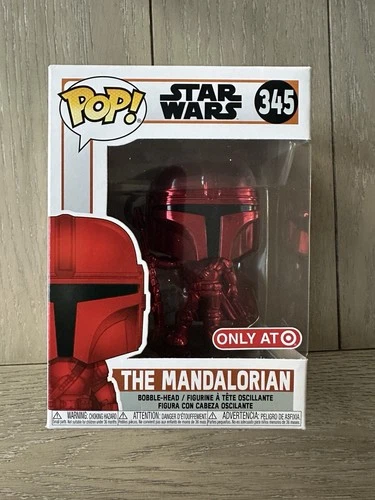 Funko Pop! Vinyl: Star Wars - The Mandalorian (Chrome) (Red) - Target #345