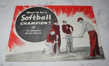 1945 Wheaties Sports Library Want To Be A Softball Champion Ty Gleason Program