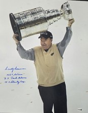 Scotty Bowman Detroit Red Wings HOF Stanley Cup STAT Autographed 16x20 JSA