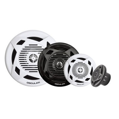 Pair of Double Cone Speakers 4 2x30W Black Marine Nautical Speakers Nautic Speakers