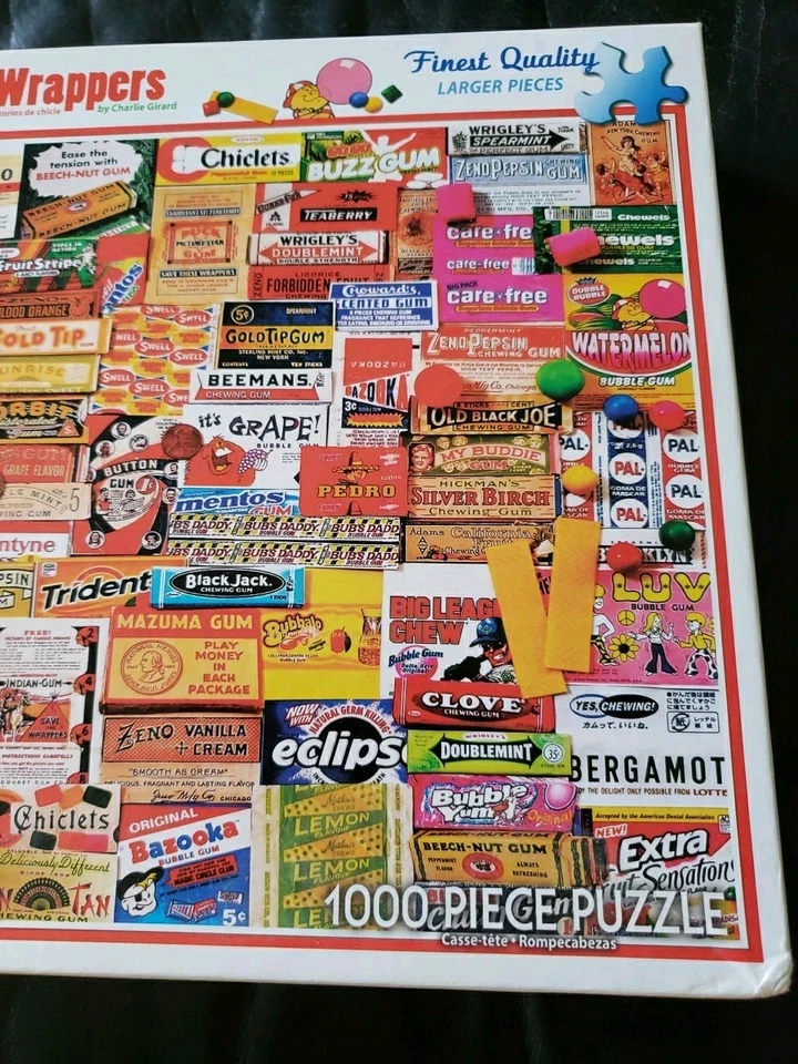 White Mountain Gum Wrappers Jigsaw Puzzle - 1000 Pieces 2017  - Image 3 of 4