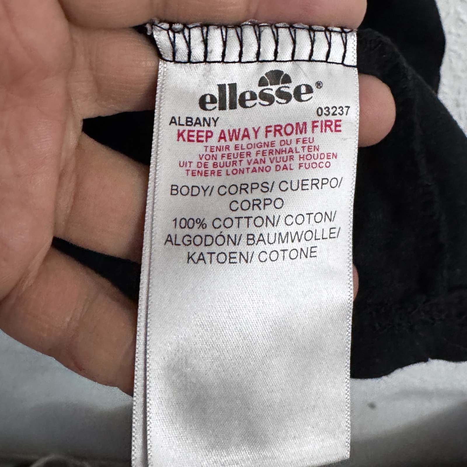 Ellesse "Albany" Classic Logo T-Shirt - Black - Size US 4 / EU 36 image 7