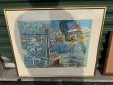 Seattle World's Fair 1962 Birdart Studios Fair Illustration Poster