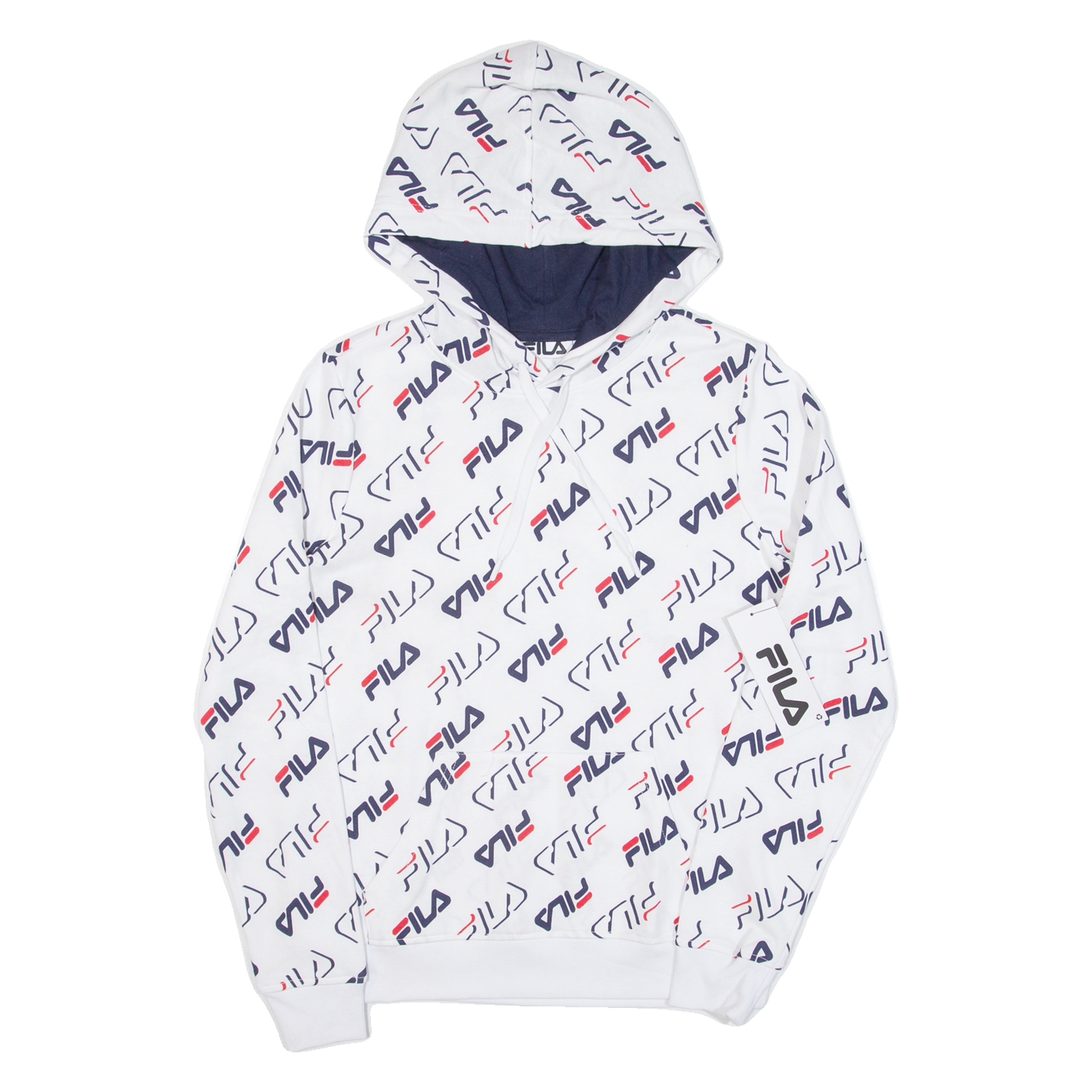 Felpa con cappuccio FILA donna bianca UK 10