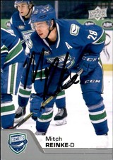 Mitch Reinke Signed Auto 2020-21 Upper Deck AHL card St Louis Blues
