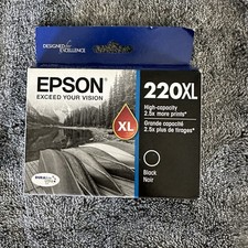 Epson 220XL Black Ink Cartridge exp: 11/2024 High-capacity 2.5X More Prints