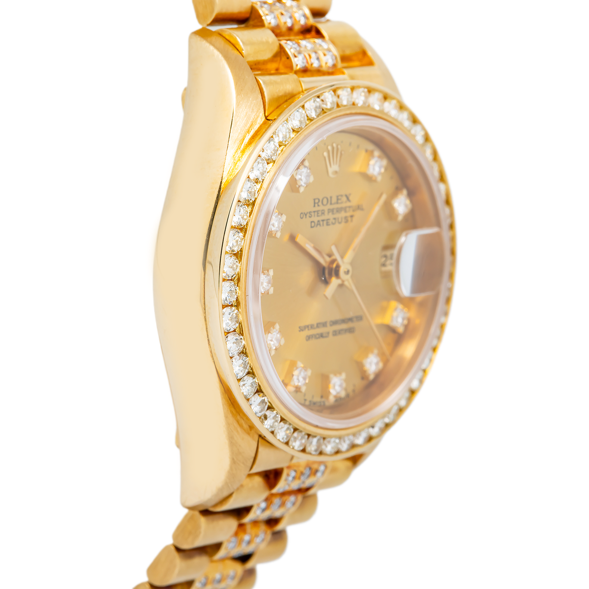 Rolex Datejust 69178 18k Yellow Gold President Diamond