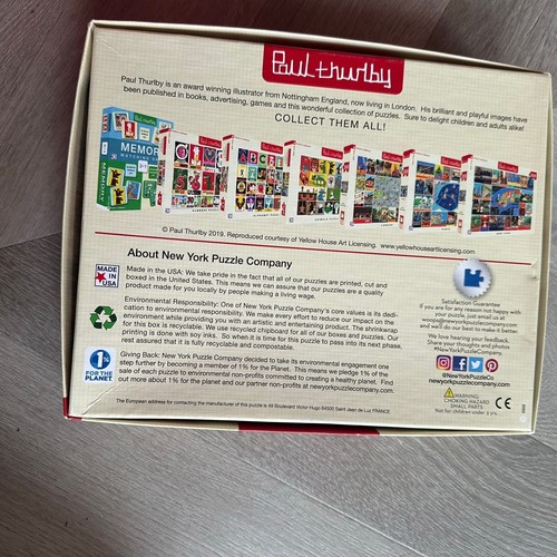 Paul Thurlby New York Puzzle Co. Jigsaw Puzzle 500 Piece - Picture 2 of 5
