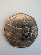 2012 London Olympics Aquatics Swimming 50p Coin UK - Available on eBay