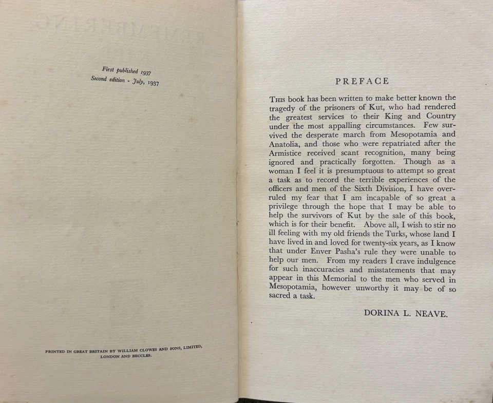 Remembering Kut by Dorina L. Neave 1937 - First World War battle - Image 4 of 4