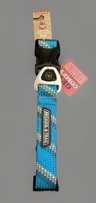 Arcadia Trail Paracord Dog Collar W/ D-Ring Blue XL 20-28in Heavy Duty Small Biz
