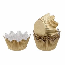 Dr. Oetker Pudding & Baking Papier-Muffinförmchen 60 Stück Form Gold Ø 8 cm