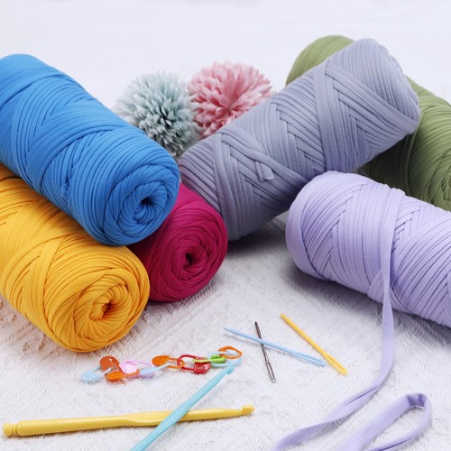JeogYong T-Shirt Yarn, 200g/196ft Elastic Fabric Cloth Knitting T Shirt Yarn, - Picture 4 of 7