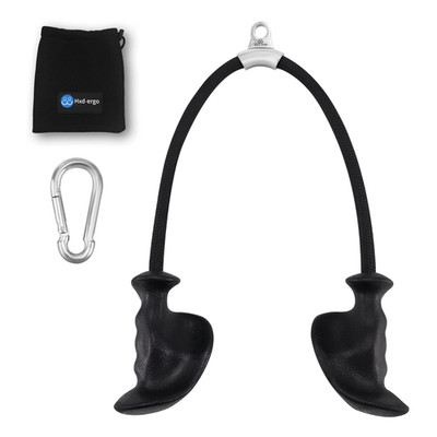 Hxd-Ergo Tricep Rope Ergonomic Handles 36 Inch Tricep Pull Down Rope For Cable
