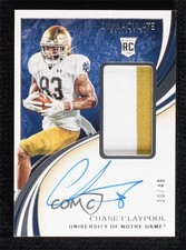 2020 Panini Immaculate Collegiate Rookie 30/99 Chase Claypool Patch Auto 0d44