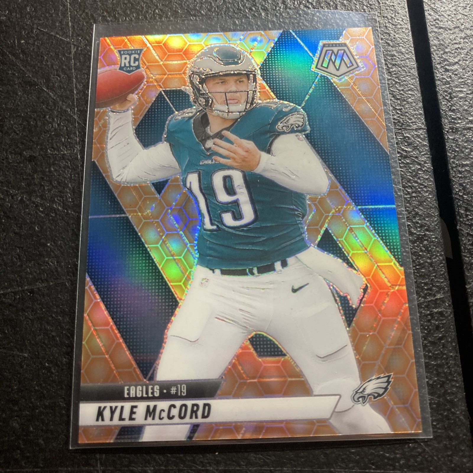 2025 Panini Mosaic - Rookies Kyle McCord #352 Honeycomb Prizm (RC)