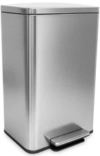Simple Magic Smudge Resistant Trash Can 50 Liter 13.2 Gallon Stainless Steel New