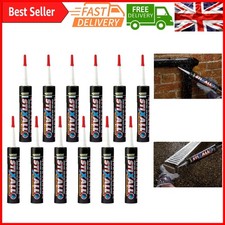 12x Clear Stixall MS Polymer Grab Sealant 290ml - Waterproof, High Strength, ...