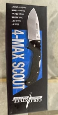 Cold Steel 62RQ 4 Max ScoutFolder 4 in Blade Griv-ex Handle