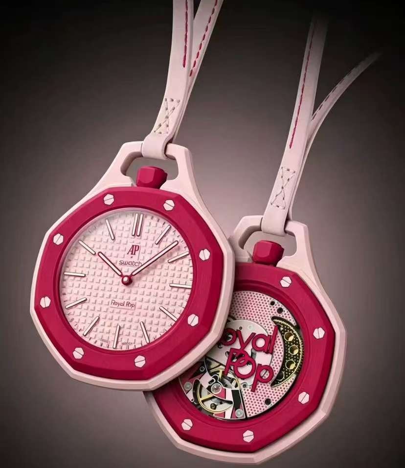 Audemars Piguet x Swatch Royal Pop Ocho Negro red pink Pocket