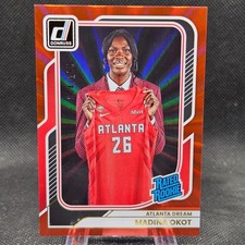 Madina Okot 2026 Panini WNBA Donruss Rated Rookie Red Laser /185 Dream #97