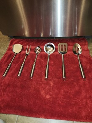 NEW Stainless Steel 6-Piece Kitchen Utensil Set (Tools Only).  FREE SHIPPING!  