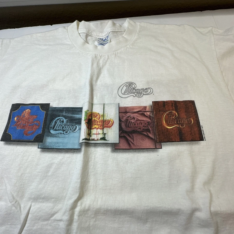 Camiseta vintage Chicago 2001 para hombre blanca grande #0345 Foto 2 de 4
