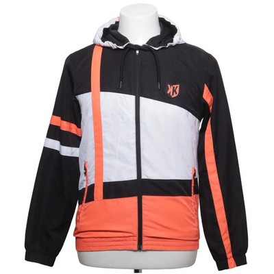 Foot Korner, Trainingsjacke, Herren, Größe: XS, Schwarz/Weiß/Orange #RRq
