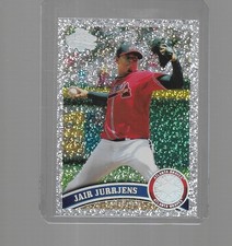 2011 TOPPS BASEBALL SILVER SPARKLE JAIR JURRJENS #72