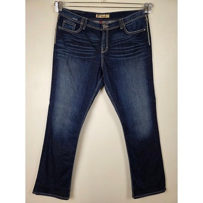 BKE Buckle Harper Jeans Womens 36x33.5 Blue Straight Leg Stretch Rodeo Denim