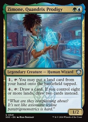 *MtG: 4x Zimone, Quandrix Prodigy - Commander Secrets of Strixhaven UC*