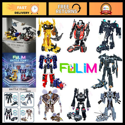 8 Pcs Mini Car Robot Action Figures - 3.5'' Hero Toys for Kids, Birthday Favors