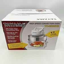 TAYAMA 17 LITRE High Speed Convection Oven TO-2000XR w/ extender ring RARE Size